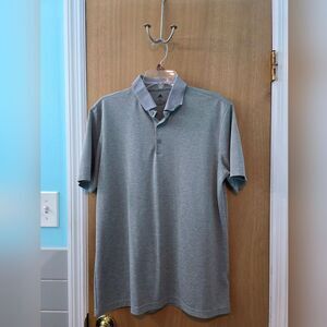 Adidas Gray Polo Shirt Casual Knit Mens Medium (Or Better Offer)